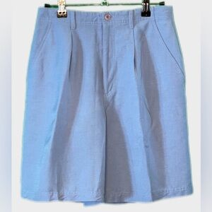 Sigrid Olsen Sport (Vintage) Women's Periwinkle Blue Linen Blend Shorts Size: 4
